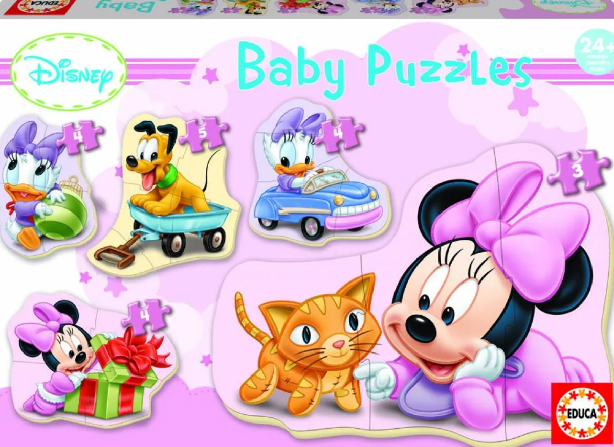 Kinderen Educa Disney, Pixar, Marvel|Legpuzzels<Baby Minnie - 3, 4 en 5 stukjes