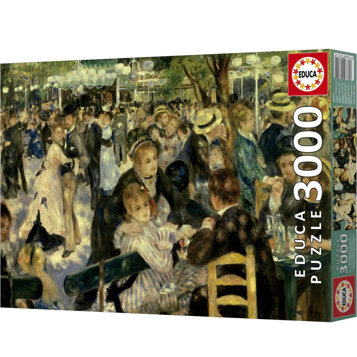 Educa Kunst En Cultuur|2000 En Meer<Bal du Moulin De La Galette - puzzel van 3000 stukjes