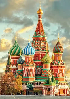 Educa Steden En Gebouwen|1000-1499<Basiliuskathedraal - Moskou- legpuzzel van 1000 stukjes