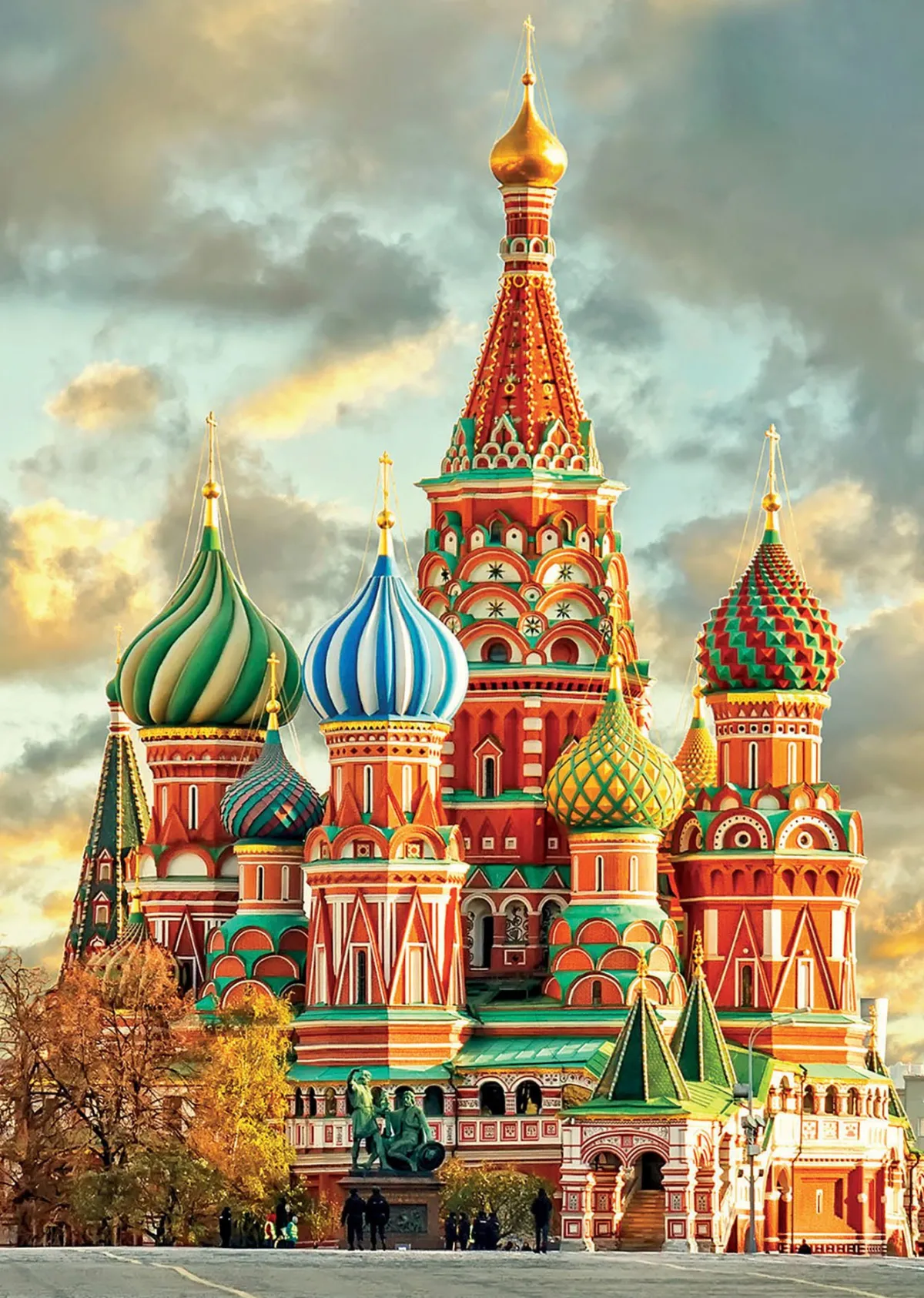 Educa Steden En Gebouwen|1000-1499<Basiliuskathedraal - Moskou- legpuzzel van 1000 stukjes
