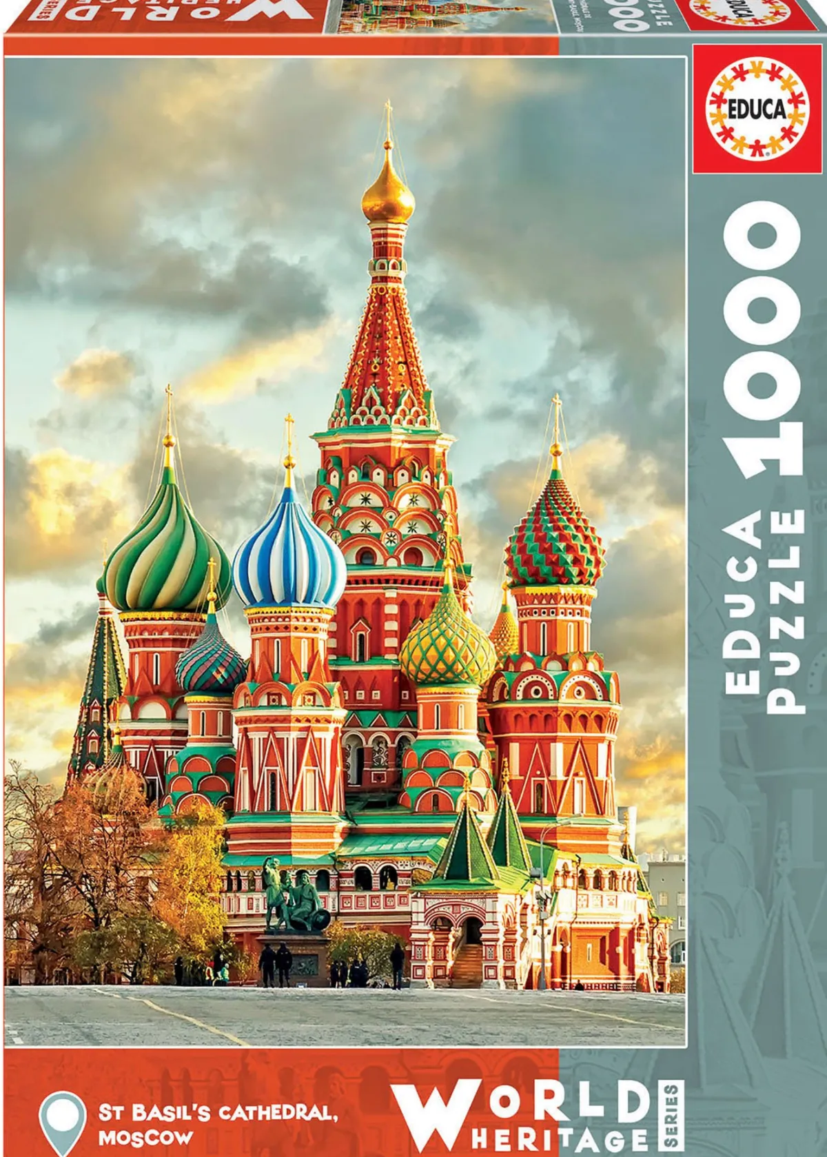 Educa Steden En Gebouwen|1000-1499<Basiliuskathedraal - Moskou- legpuzzel van 1000 stukjes