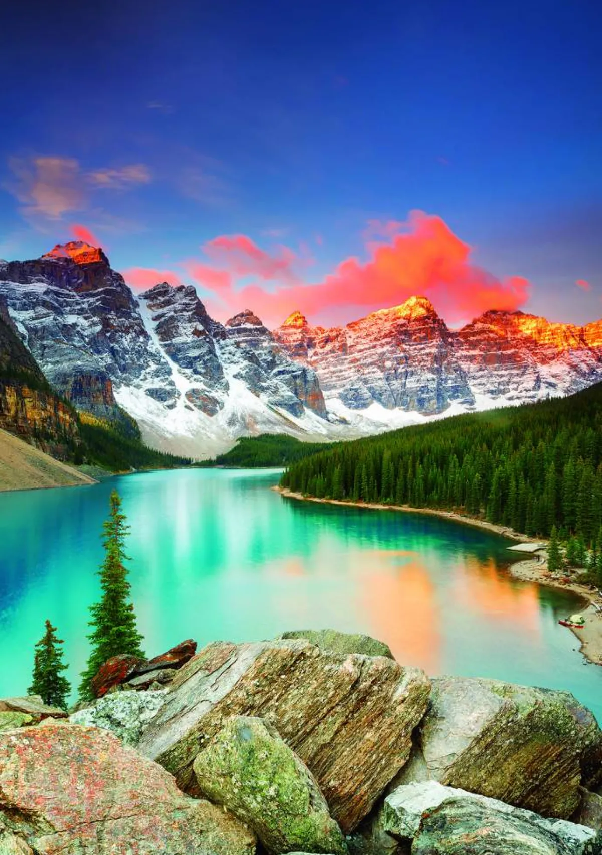 Educa Landschappen|1000-1499<Bergmeer in Canada - legpuzzel van 1000 stukjes