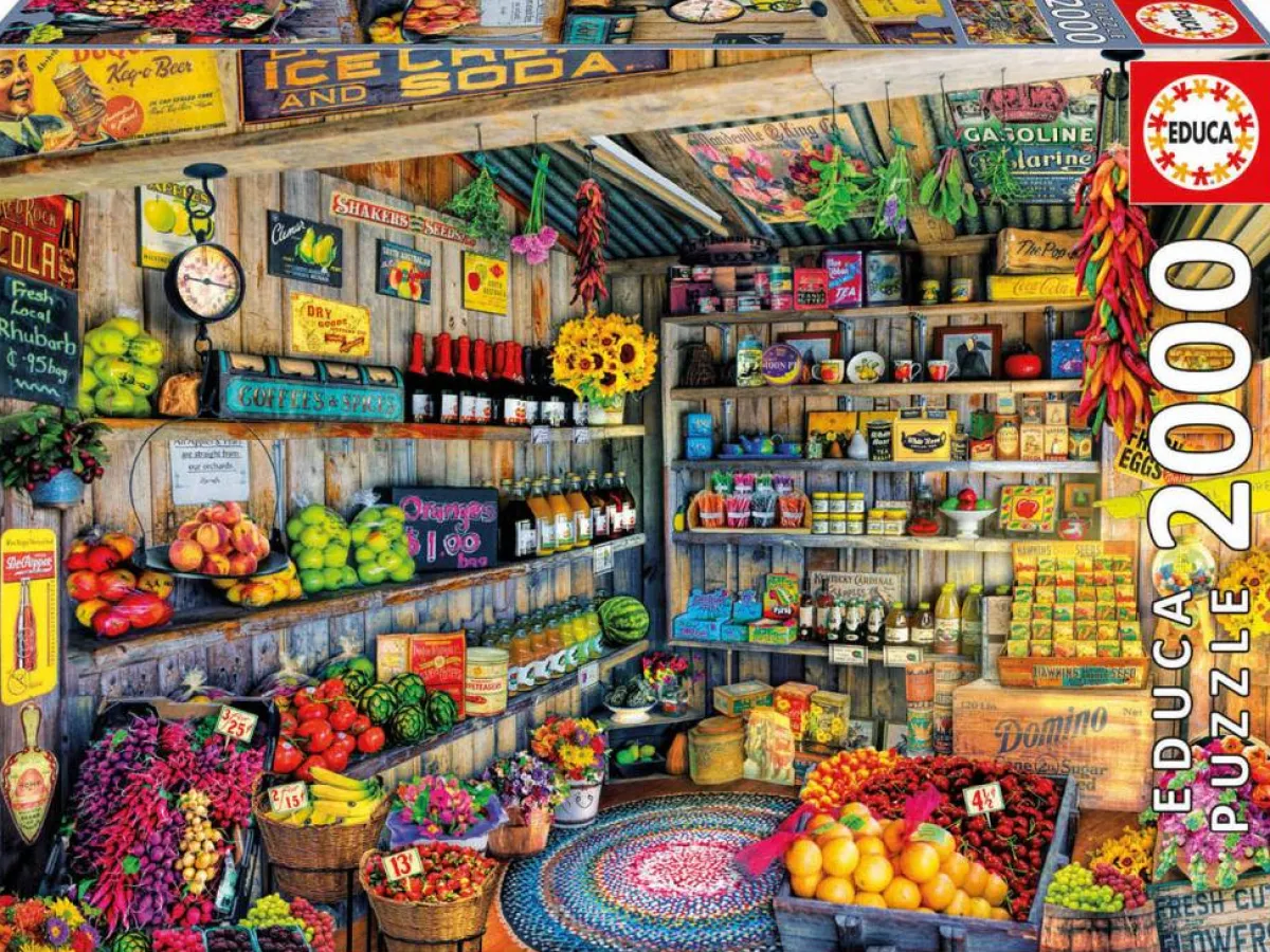 Educa Stilleven|Kunst En Cultuur<Bij de kruidenier - puzzel van 2000 stukjes