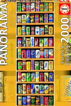 Educa Panorama|Stilleven<Blikjes frisdranken - 2000 stukjes