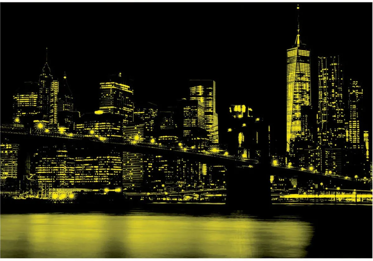 Educa Puzzel + Extra Item|Steden En Gebouwen<Brooklyn Bridge - Glow in the Dark - puzzel 1000 stukjes