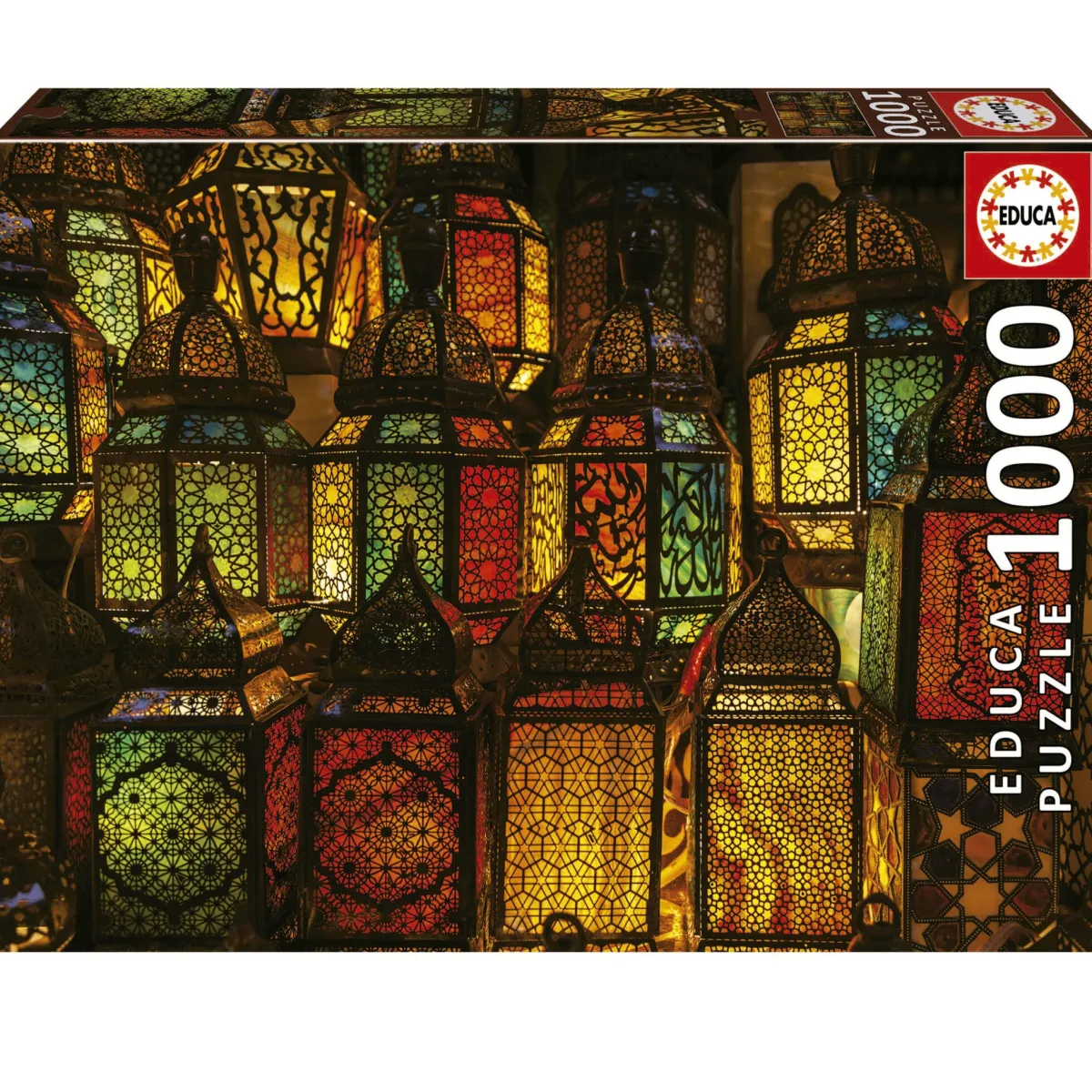 Educa Kunst En Cultuur|1000-1499<Collage van lampions - puzzel 1000 stukjes