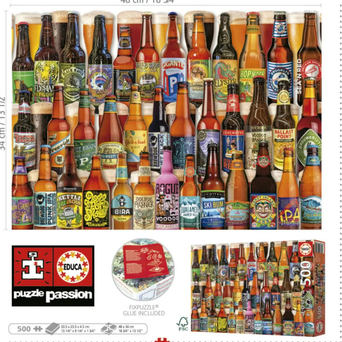 Kinderen Educa Kunst En Cultuur|Legpuzzels<Craft Beers - legpuzzel van 500 stukjes