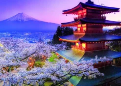 Educa Kunst En Cultuur|Landschappen<De Fuji vulkaan in Japan - puzzel 2000 stukjes