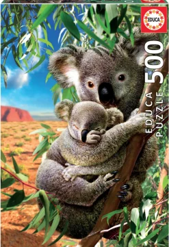 Kinderen Educa Dieren|Legpuzzels<De Koala en zijn kleintje - legpuzzel van 500 stukjes
