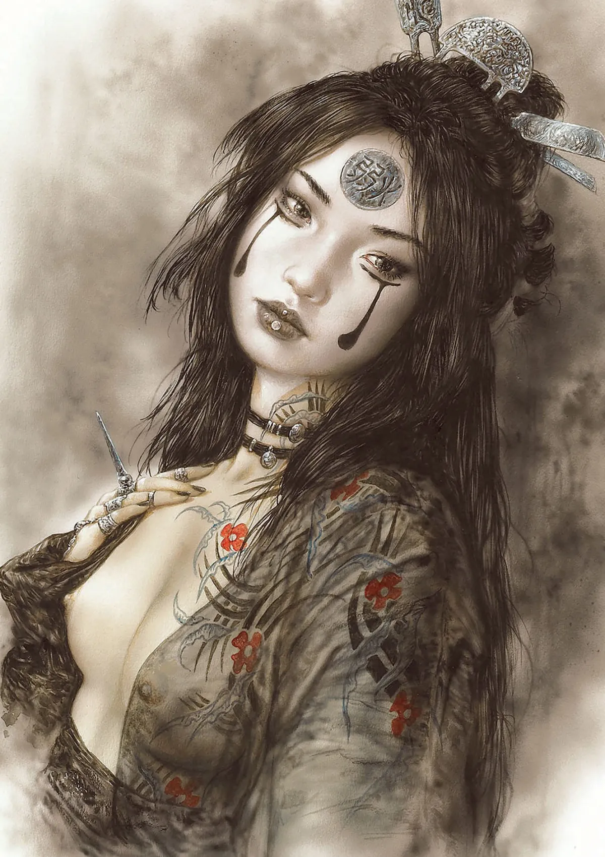 Educa Fantasy|Tekening<Dead Moon - Luis Royo - puzzel 1000 stukjes
