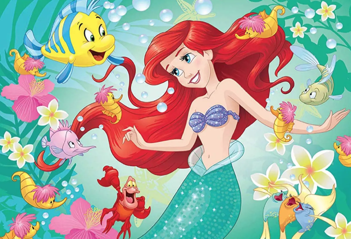 Kinderen Educa Disney, Pixar, Marvel|Legpuzzels<Disney prinsessen - Ariël en Jasmine - 2 x 48 stukjes