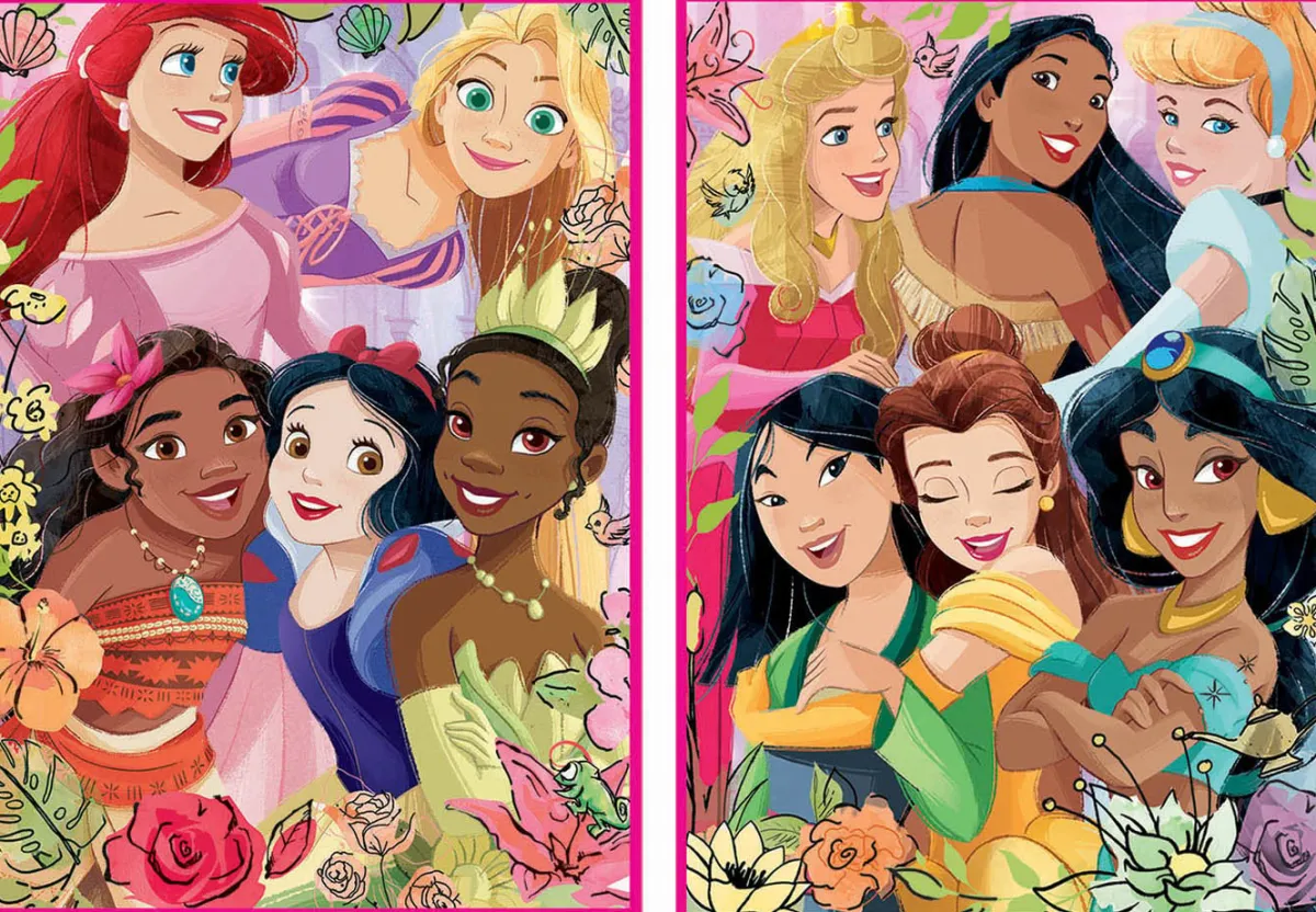 Kinderen Educa Disney, Pixar, Marvel|Legpuzzels<Disney Prinsessen - 2 x 500 stukjes legpuzzel