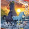 Educa Fantasy|Dieren<Eenhoorns op het strand - legpuzzel van 1000 stukjes