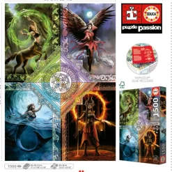 Educa Fantasy|Tekening<Elemental Magic Star Chart - Anne Stokes - legpuzzel van 1500 stukjes