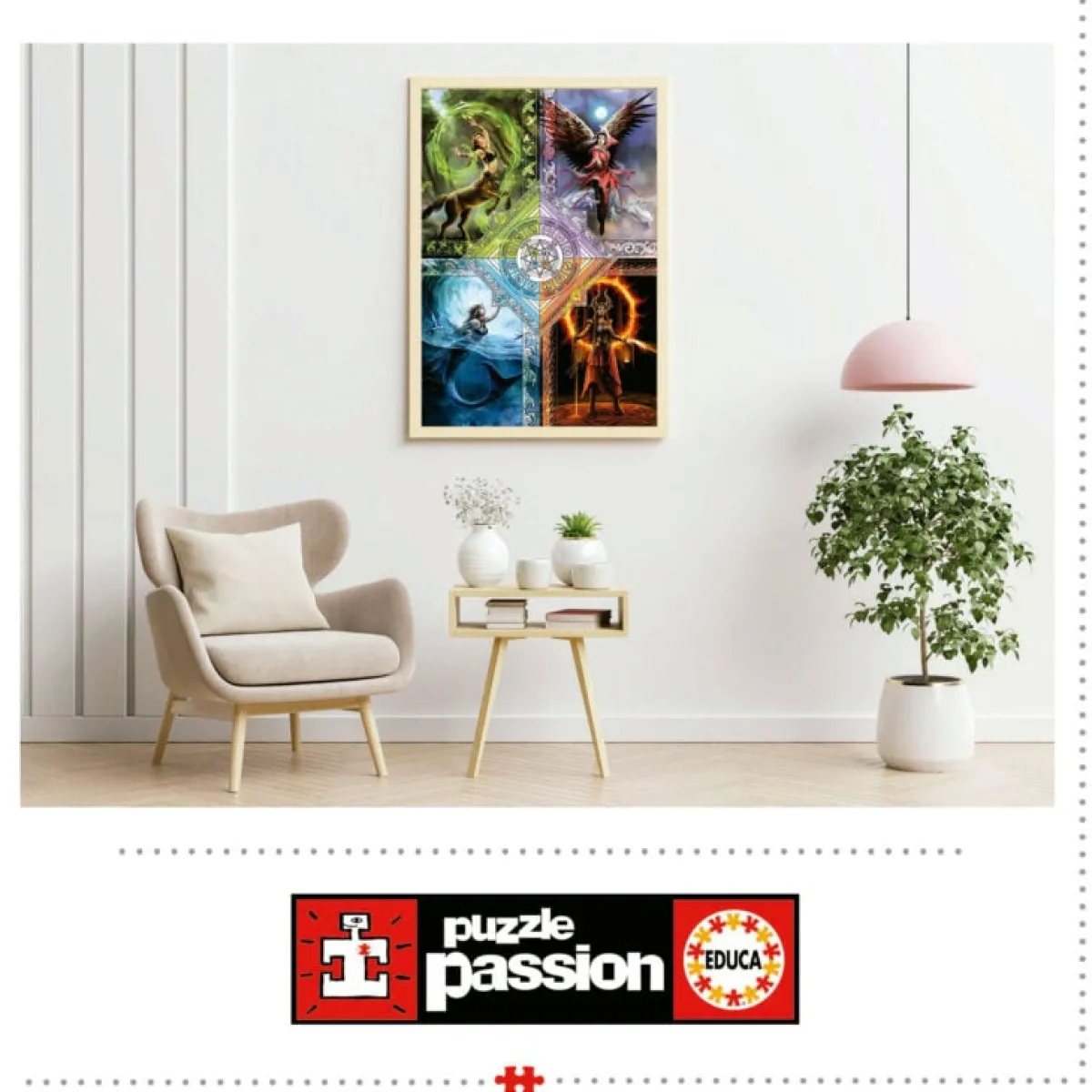 Educa Fantasy|Tekening<Elemental Magic Star Chart - Anne Stokes - legpuzzel van 1500 stukjes