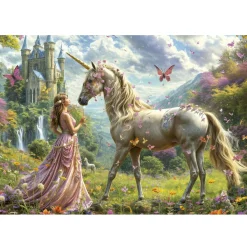 Kinderen Educa Fantasy|Legpuzzels<Feeën Unicorns en Vlinders - legpuzzel van 500 stukjes