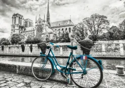 Kinderen Educa Steden En Gebouwen|Legpuzzels<Fietsen bij de Notre Dame - legpuzzel van 500 stukjes