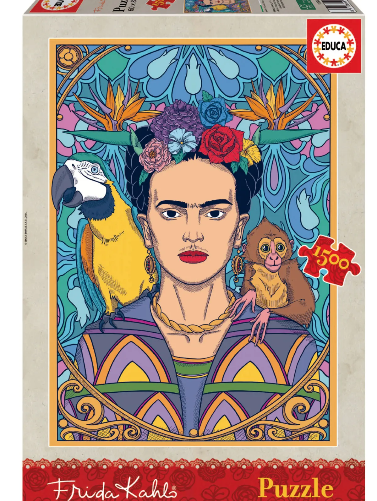 Educa Landschappen|1500-1999<Frida Kahlo - legpuzzel van 1500 stukjes