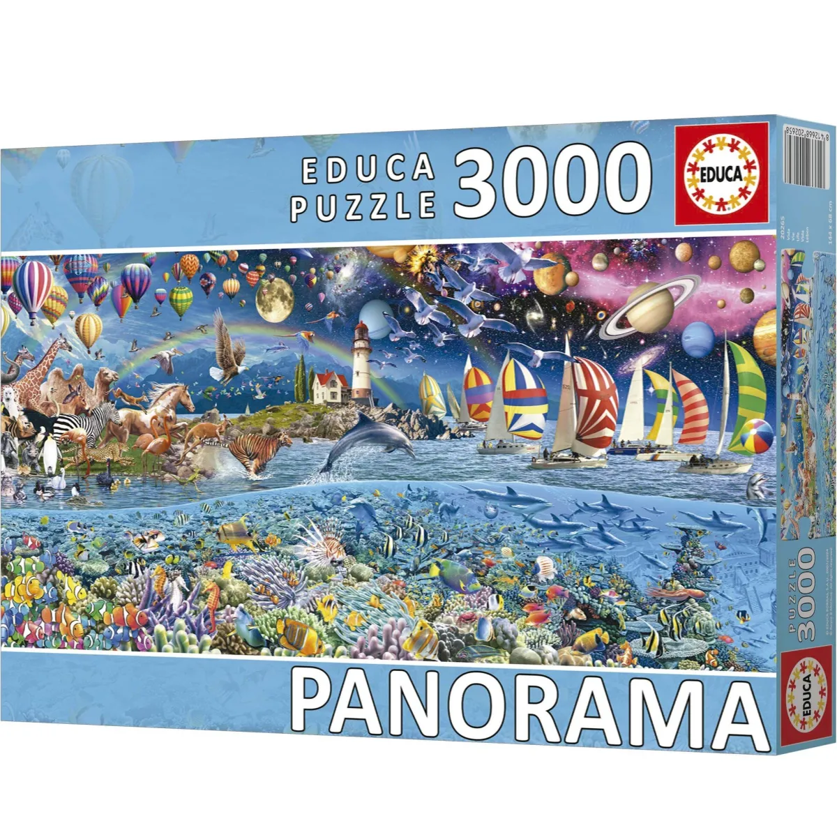 Educa Dieren|Landschappen<Het Leven - Panorama - puzzel van 3000 stukjes