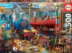 Kinderen Educa Fantasy|Legpuzzels<Het treinstation - legpuzzel van 500 stukjes