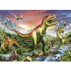 Educa Tekening|Dieren<Jurassic Forest - puzzel 1000 stukjes