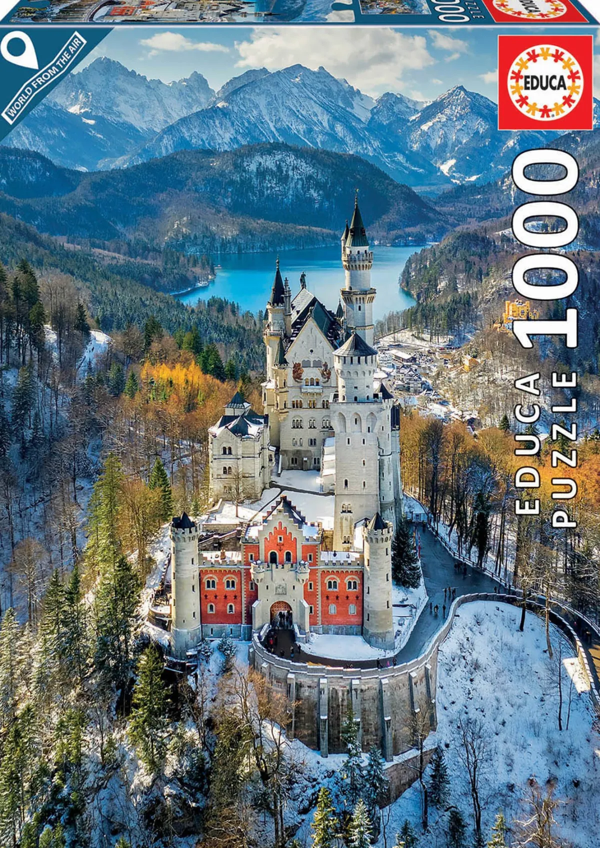 Educa Steden En Gebouwen|1000-1499<Kasteel Neuschwanstein - puzzel 1000 stukjes