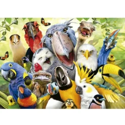 Kinderen Educa Tekening|Dieren<Kijk eens naar het vogeltje - Selfie - legpuzzel van 500 stukjes