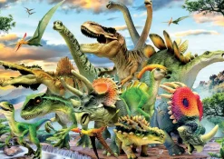 Kinderen Educa Dieren|Legpuzzels<Machtige dinosaurussen - legpuzzel van 500 stukjes