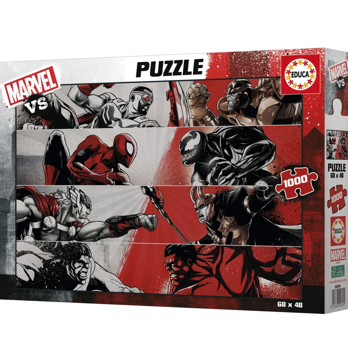 Educa Disney, Pixar, Marvel|1000-1499<Marvel VS - puzzel 1000 stukjes