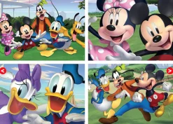 Kinderen Educa Disney, Pixar, Marvel|Legpuzzels<Mickey Mouse en vrienden - 4 puzzels van 20 / 40 / 60 / 80 stukjes
