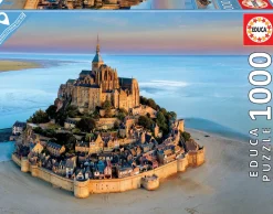 Educa Steden En Gebouwen|1000-1499<Mont-Saint-Michel - puzzel 1000 stukjes