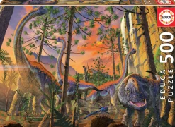 Kinderen Educa Dieren|Legpuzzels<Nieuwsgierige Dino - legpuzzel van 500 stukjes