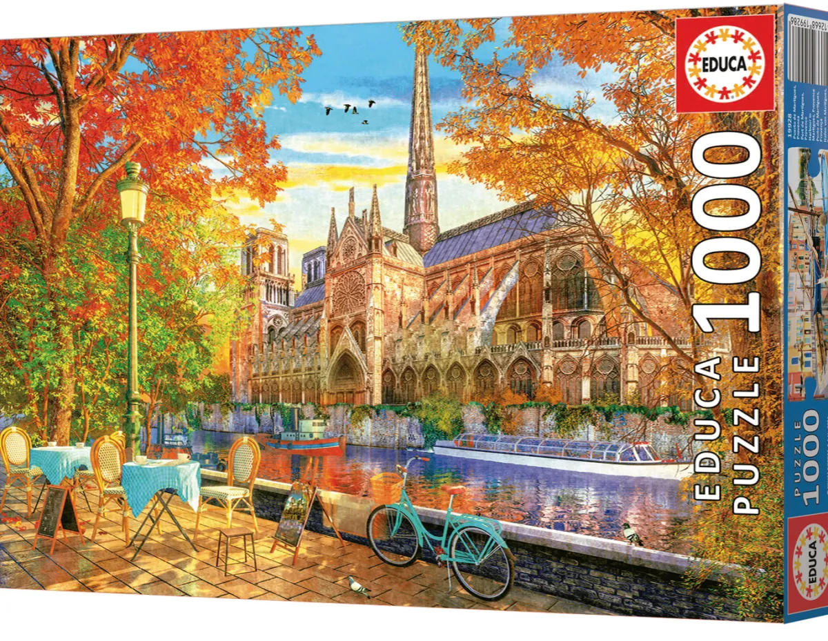 Educa Kunst En Cultuur|1000-1499<Notre Dame in de Herfst - puzzel 1000 stukjes