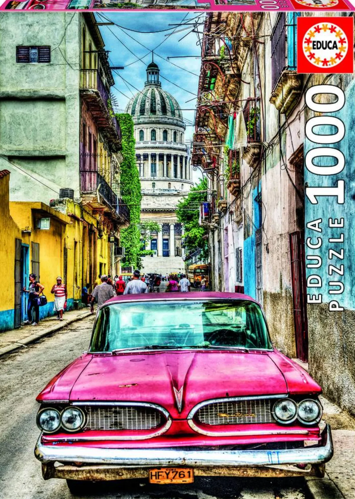 Educa Kunst En Cultuur|1000-1499<Oldtimer in Havana - puzzel van 1000 stukjes