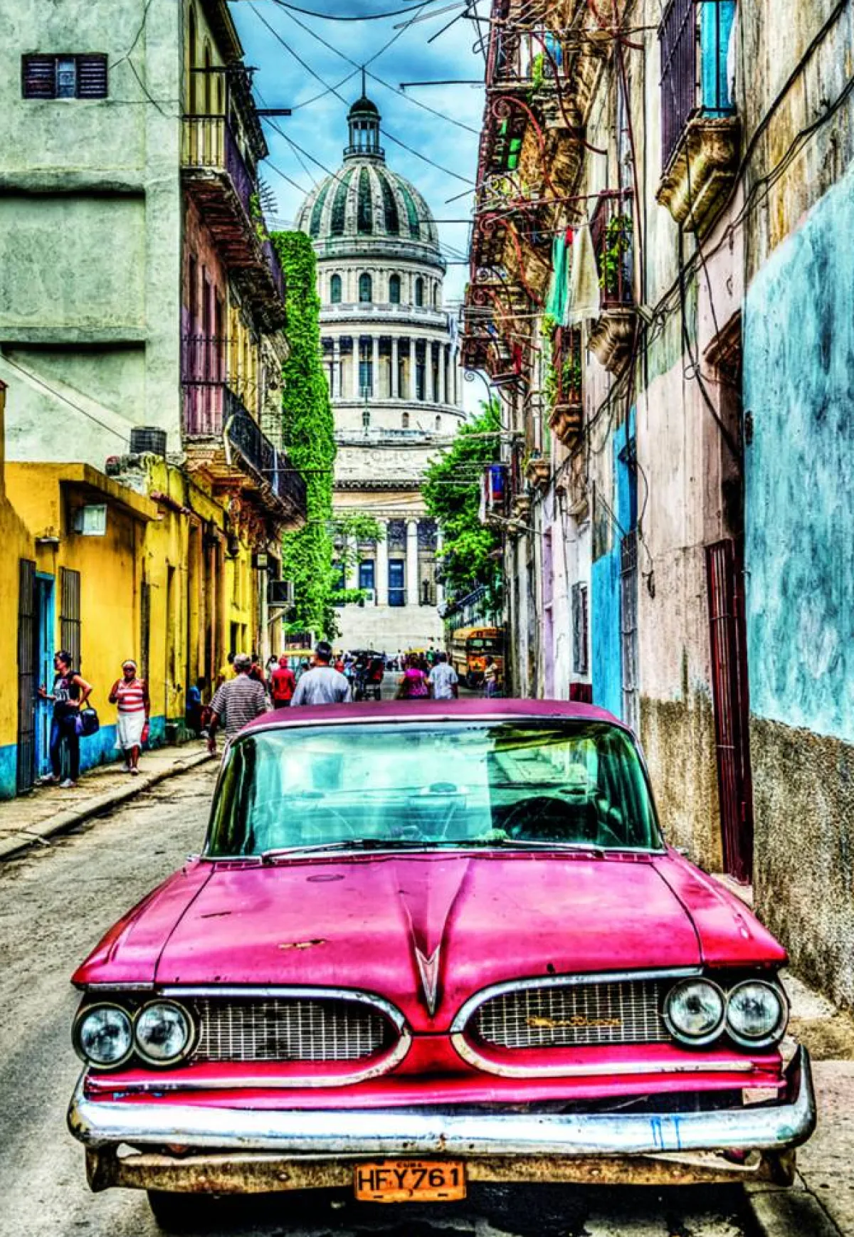 Educa Kunst En Cultuur|1000-1499<Oldtimer in Havana - puzzel van 1000 stukjes