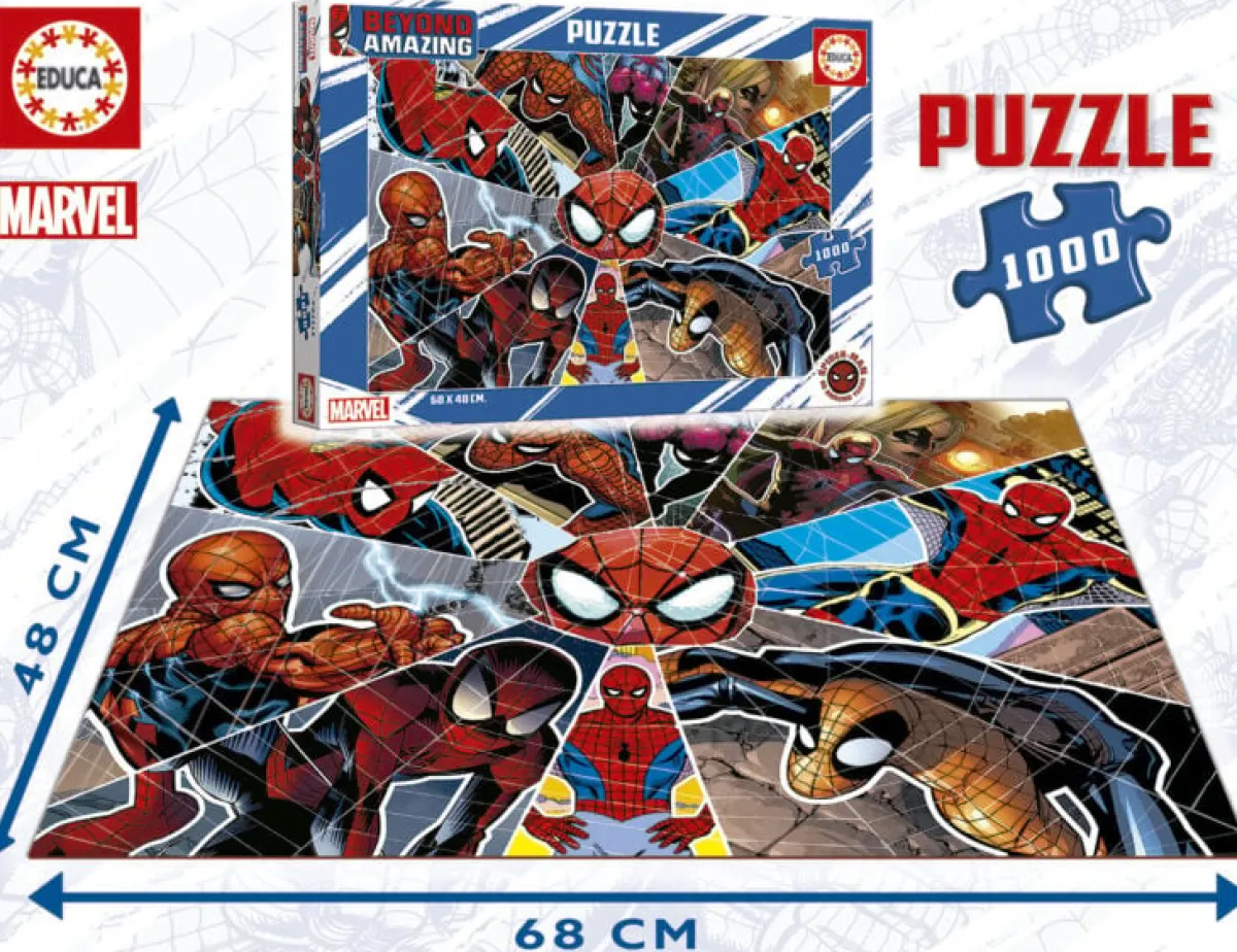 Educa Disney, Pixar, Marvel|Tekening<Spider-Man Beyond Amazing - puzzel 1000 stukjes