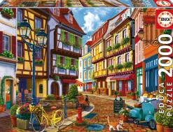 Educa Tekening|Kunst En Cultuur<Sprankelende Straat - puzzel van 2000 stukjes