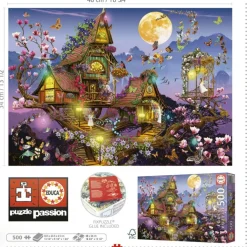 Kinderen Educa Fantasy|Tekening<Sprookjeshuis - legpuzzel van 500 stukjes
