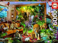 Educa Fantasy|Dieren<Stapje in de wereld - puzzel van 6000 stukjes