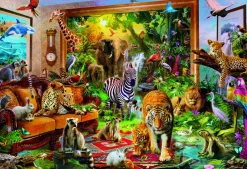 Educa Fantasy|Dieren<Stapje in de wereld - puzzel van 6000 stukjes