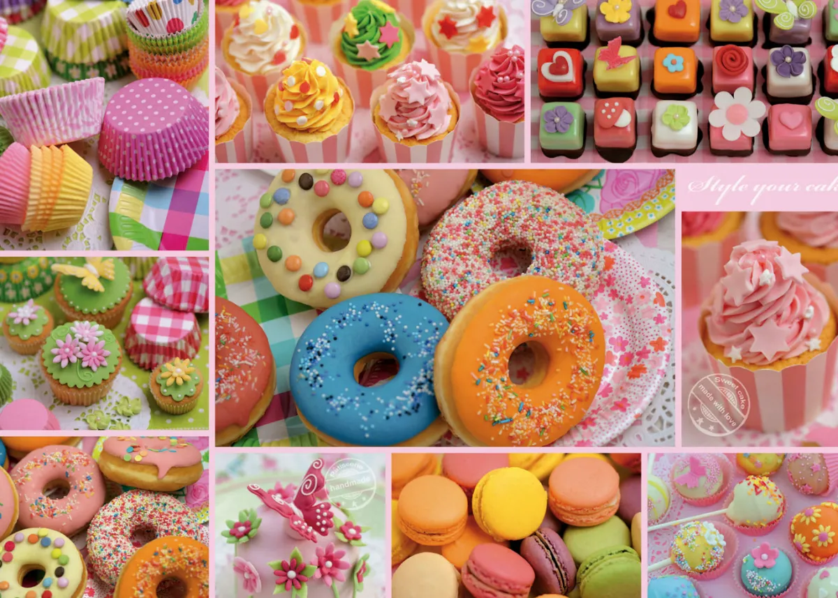 Kinderen Educa Stilleven|Legpuzzels<Sweet Party Collage- legpuzzel van 500 stukjes