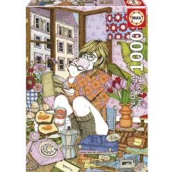 Educa Tekening|1000-1499<Tijd voor mezelf - puzzel 1000 stukjes