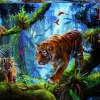 Educa Dieren|1000-1499<Tijgers in de bomen - legpuzzel van 1000 stukjes