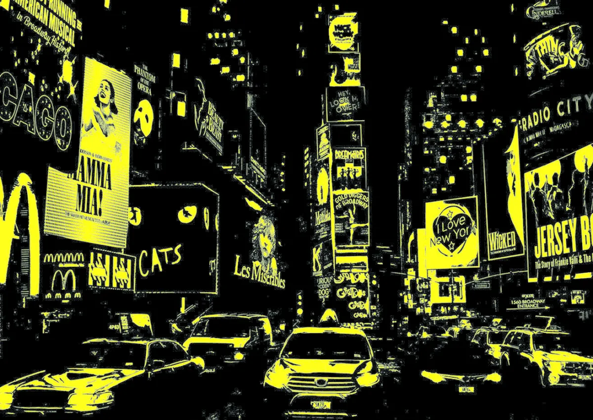 Educa Puzzel + Extra Item|Steden En Gebouwen<Times Square - Glow in the Dark - puzzel 1000 stukjes