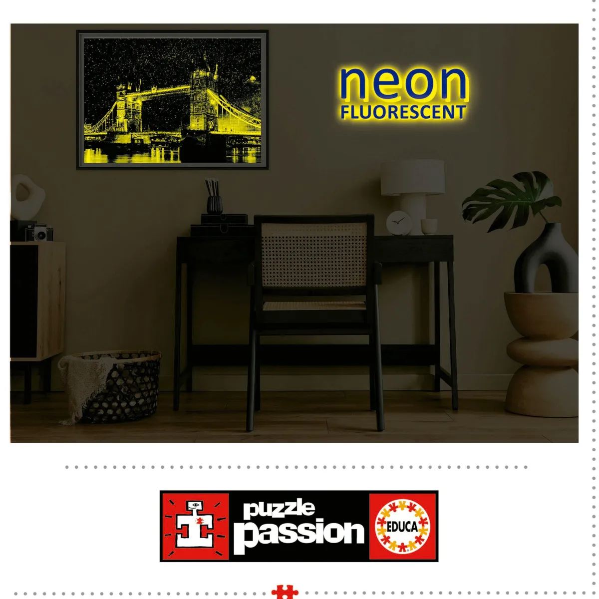 Educa Puzzel + Extra Item|Steden En Gebouwen<Tower Bridge, Londen - Glow in the Dark - puzzel 1000 stukjes