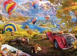 Educa Panorama|Astrologie & Wereldkaarten<Vallei van de Luchtballonnen - puzzel van 3000 stukjes