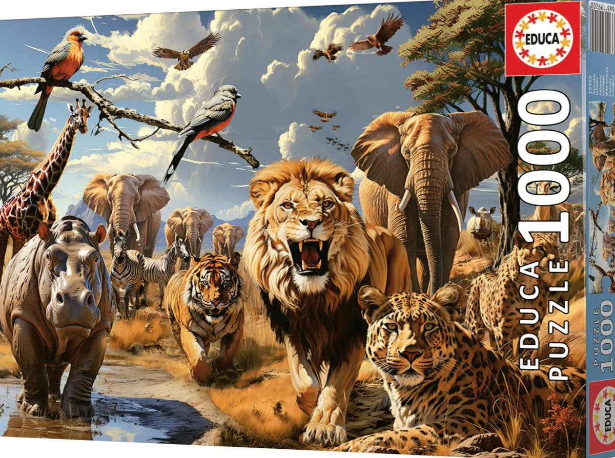 Educa Dieren|1000-1499<Wilde Dieren - puzzel 1000 stukjes