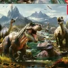 Educa Dieren|1000-1499<Woeste Dinosaurussen - puzzel 1000 stukjes