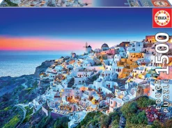Educa Landschappen|Steden En Gebouwen<Zonsondergang in Santorini - legpuzzel van 1500 stukjes