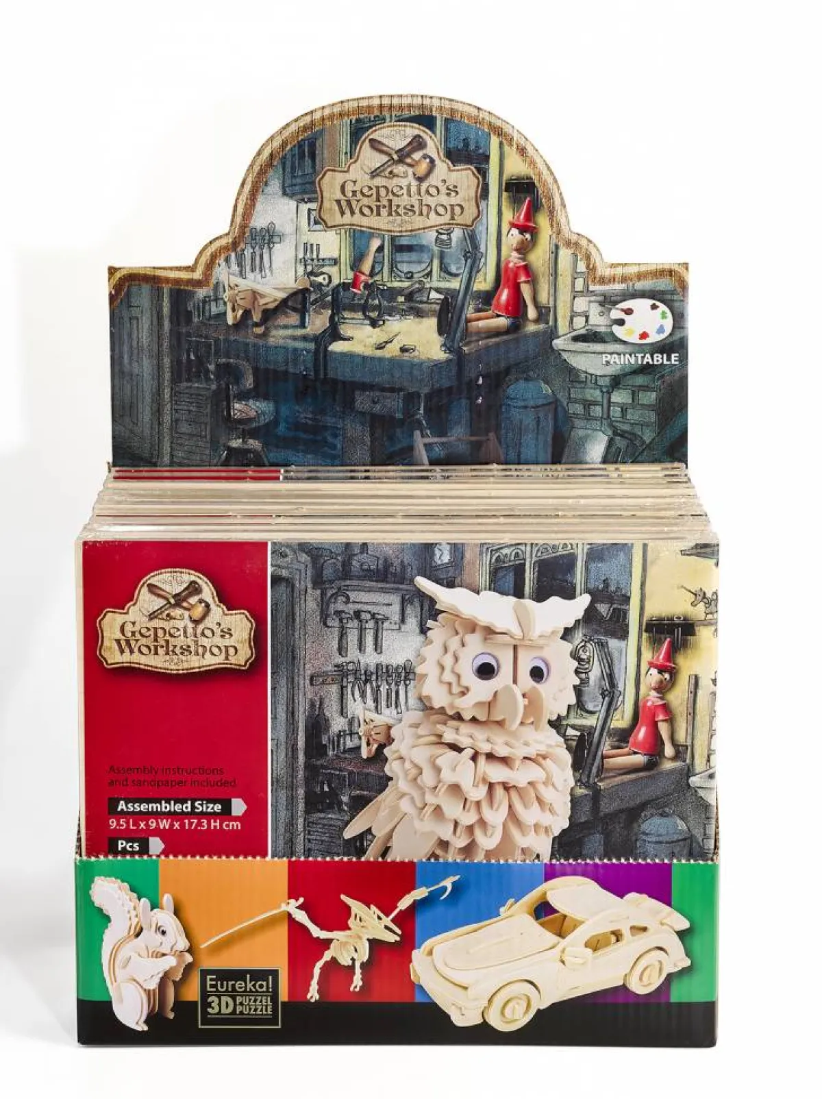 Kinderen Eureka 3d Puzzels|Dieren<Neushoorn - Gepetto's Workshop - 3D puzzel